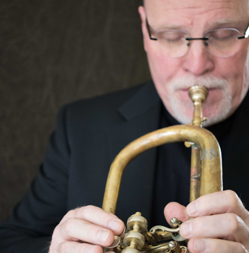 Bruce Daugherty playing flugelhorn